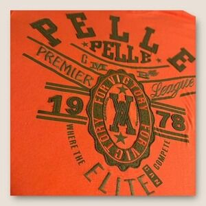 Orange vintage Pelle Pelle‎ T-shirt XL
